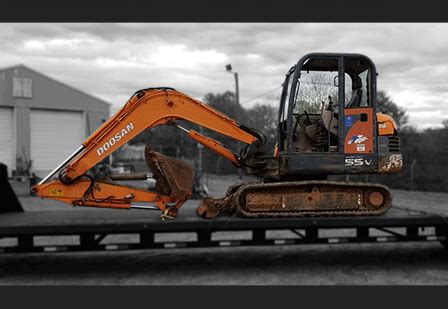 mini excavator shipping class|mini hauler transportation.